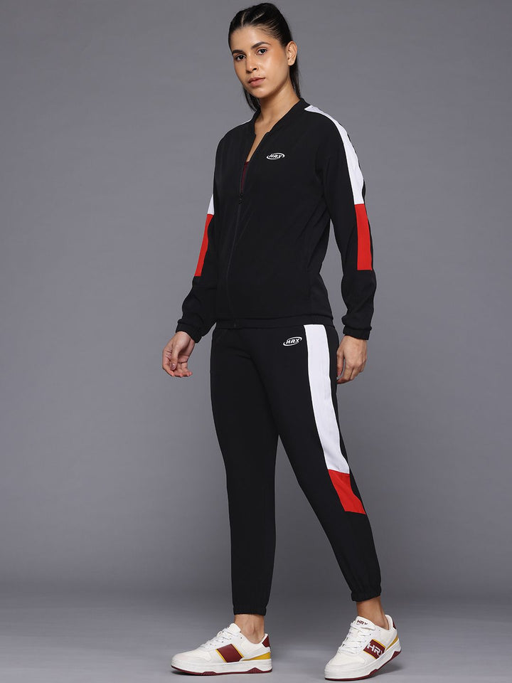 HRX by Hrithik Roshan Colourblocked Lifestyle Zip-Up Tracksuit