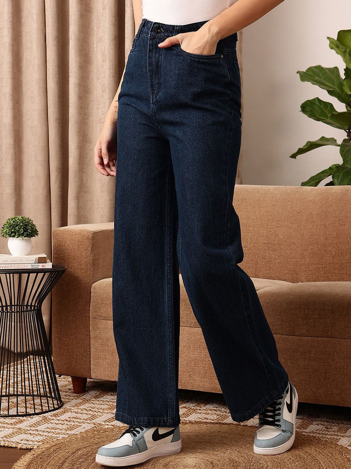 STREET 9 BASICS Women Comfort Clean Look Straight Fit Stretchable Jeans