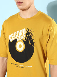 Difference of Opinion Men Graphic Printed Oversized T-shirt
