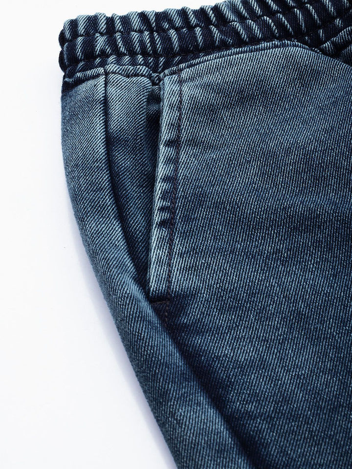 The Indian Garage Co Men Barrel Fit Stretchable Jeans