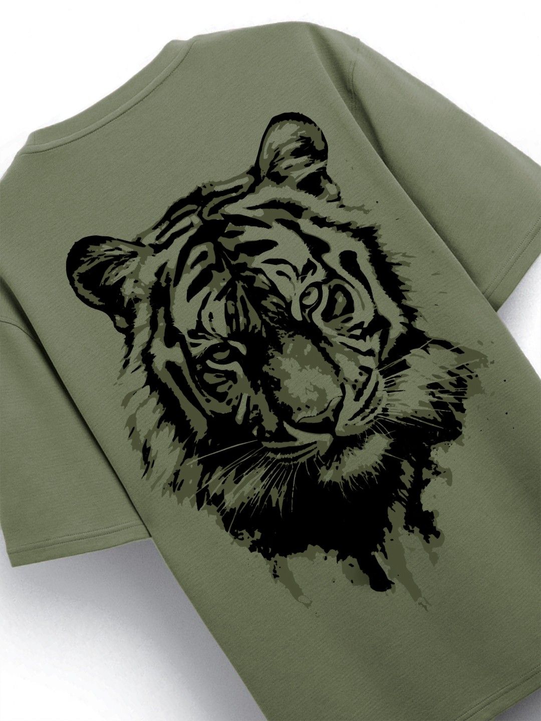 ADRO Men Graphic Printed Round Neck Cotton Oversized T-Shirt