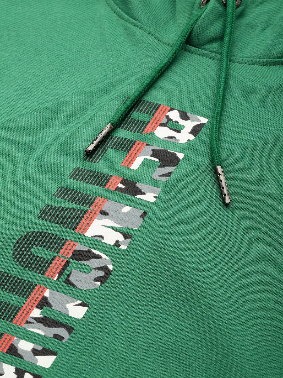 Being Human Brand Logo Printed Pure Cotton Hooded Sweatshirt
