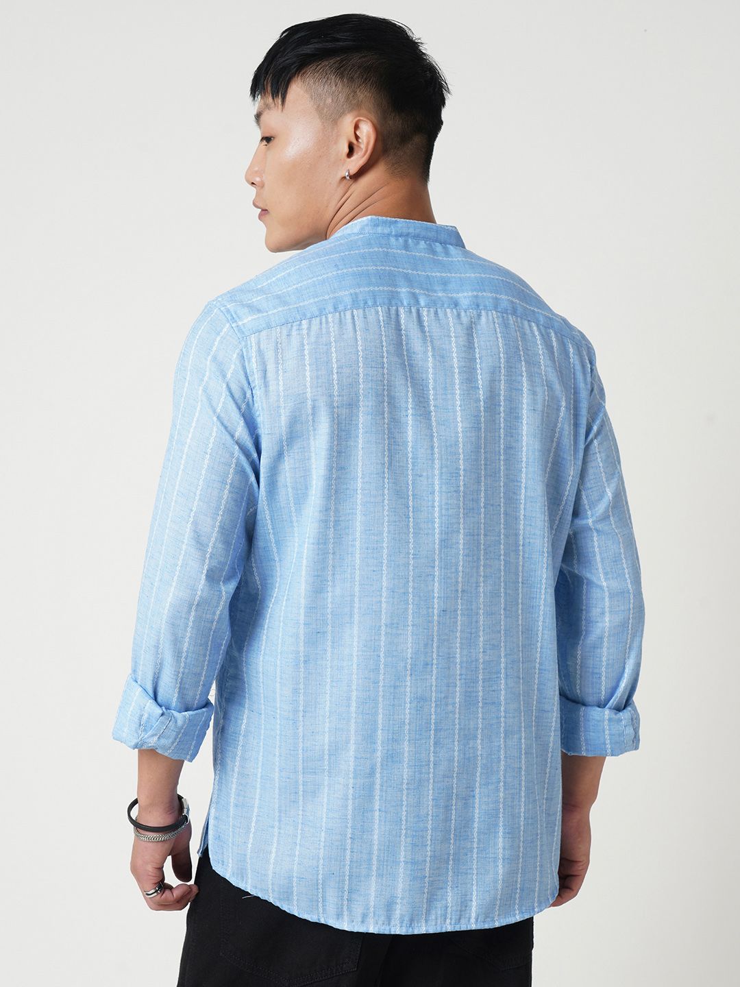 VASTRADO Band Collar Short Straight Kurta