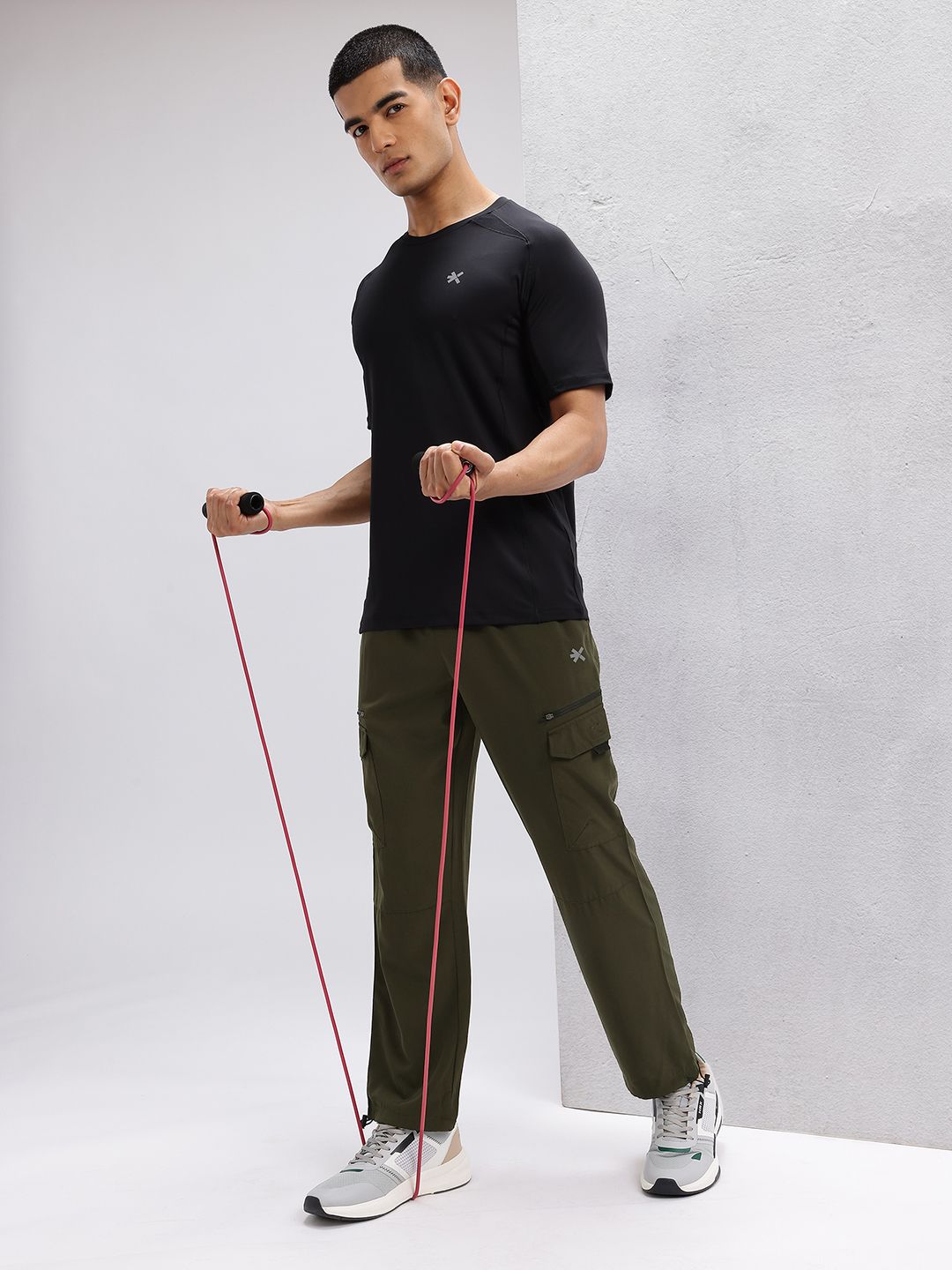 HRX by Hrithik Roshan Men Mid-Rise Rapid-Dry Training Track Pants