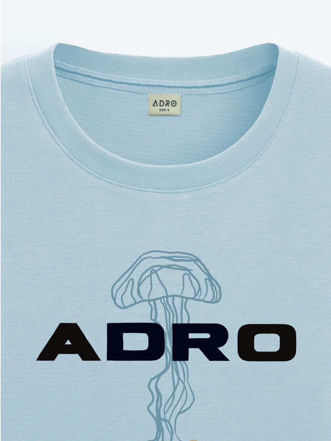 ADRO Men Graphic Printed Drop-Shoulder Sleeves Cotton Oversized T-shirt