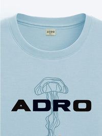 ADRO Men Graphic Printed Drop-Shoulder Sleeves Cotton Oversized T-shirt
