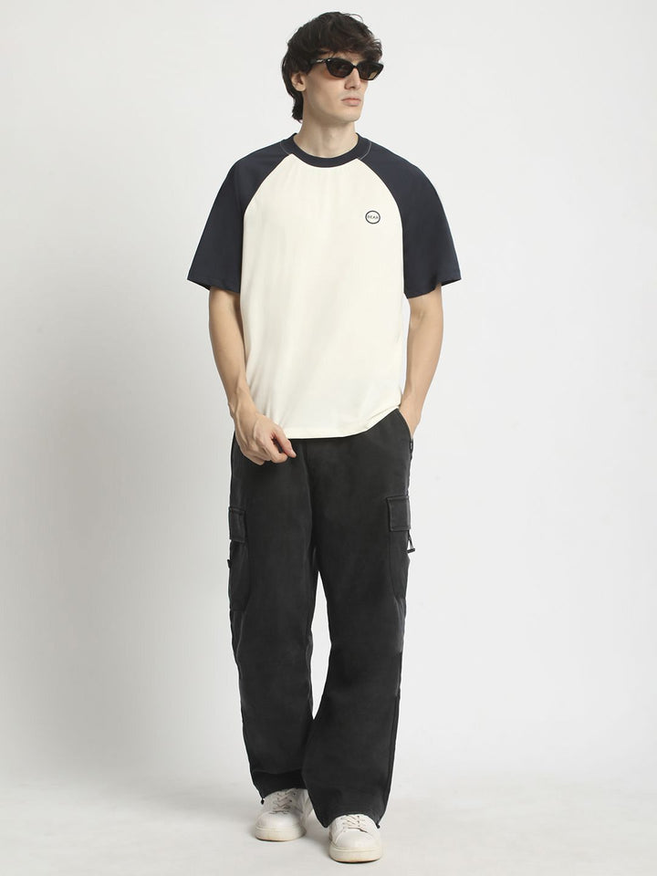 The Bear House Men Colourblocked Regular Fit Tshirt