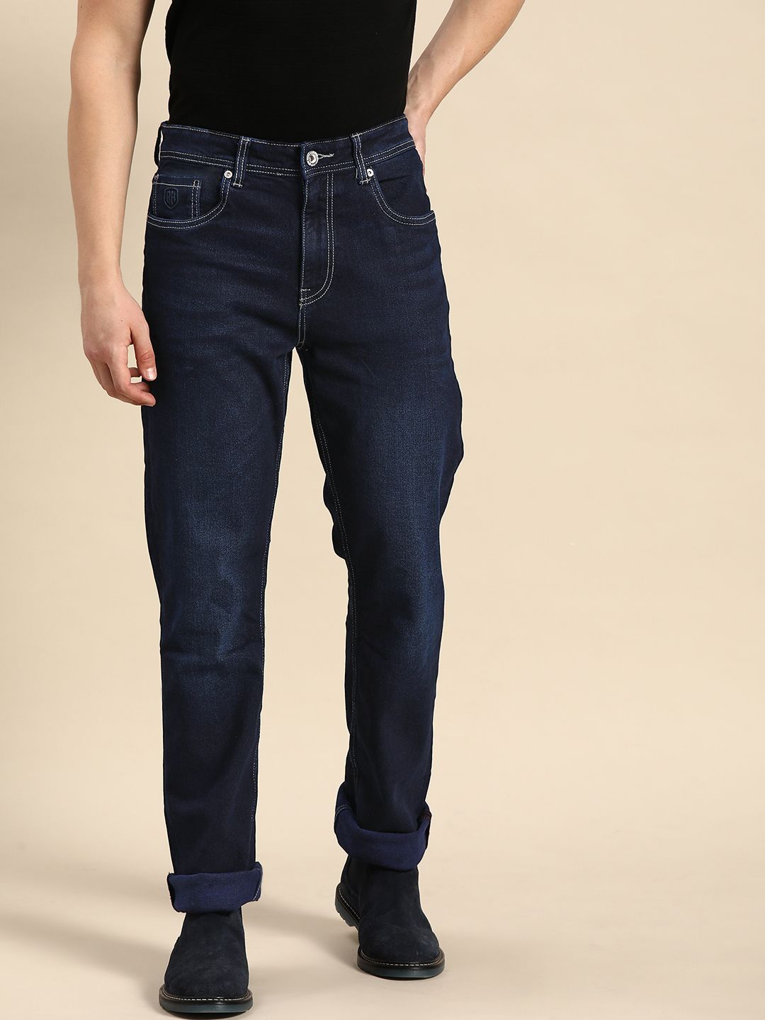 Menjadi Lelaki Manusia Bootcut Regangan Seluar jeans