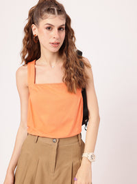DressBerry Brighten Up Twist Pleated Detail Sleeveless Top