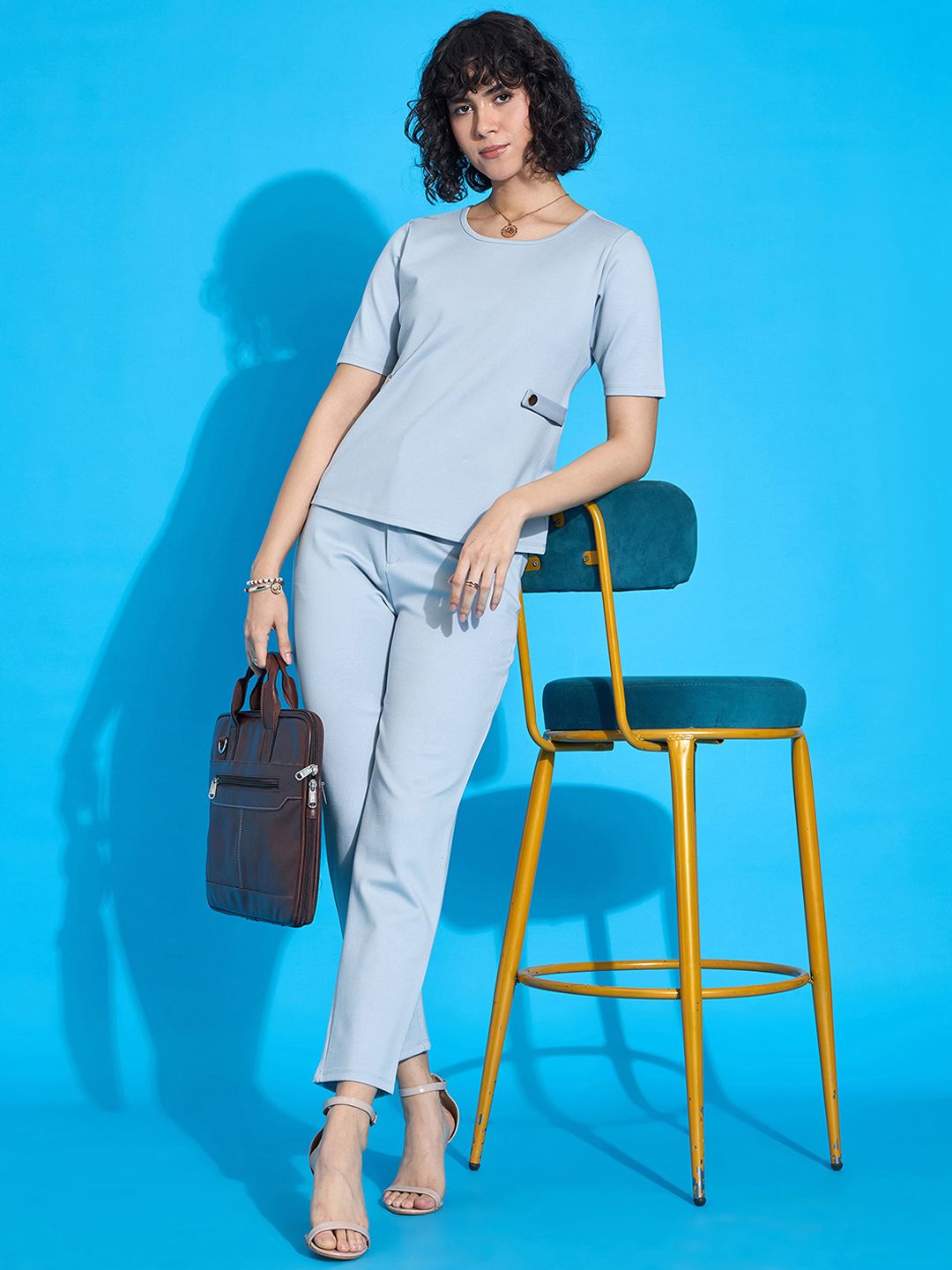 SASSAFRAS worklyf Short Sleeves Top With Trouser