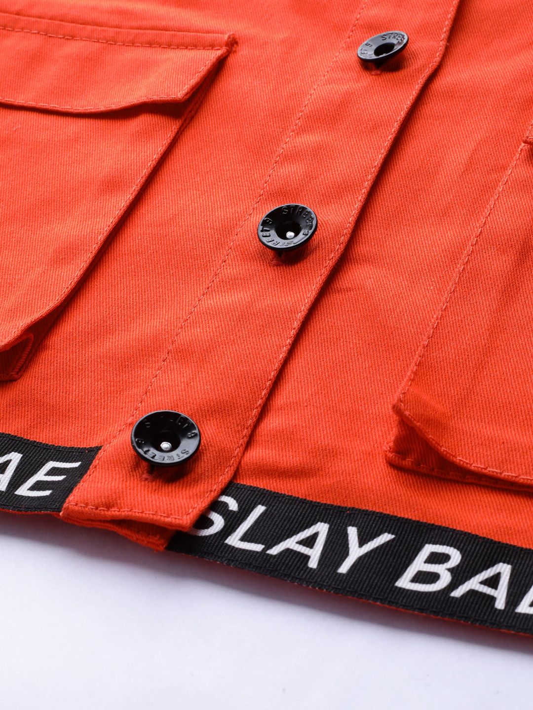 STREET 9 Women Orange Solid Lightweight Tailored Jacket
