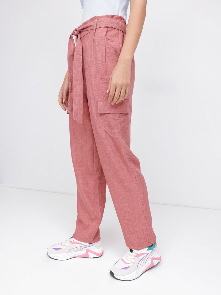 DressBerry Neo Vintage Paperbag Tapered Cargo Pants