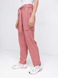 DressBerry Neo Vintage Paperbag Tapered Cargo Pants