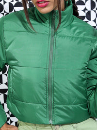 Tokyo Talkies Women Crop Bomber Jacket