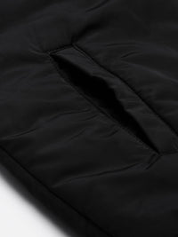 Campus Sutra Women Black& Maroon Colourblocked Windcheater Outdoor Bomber Jacket