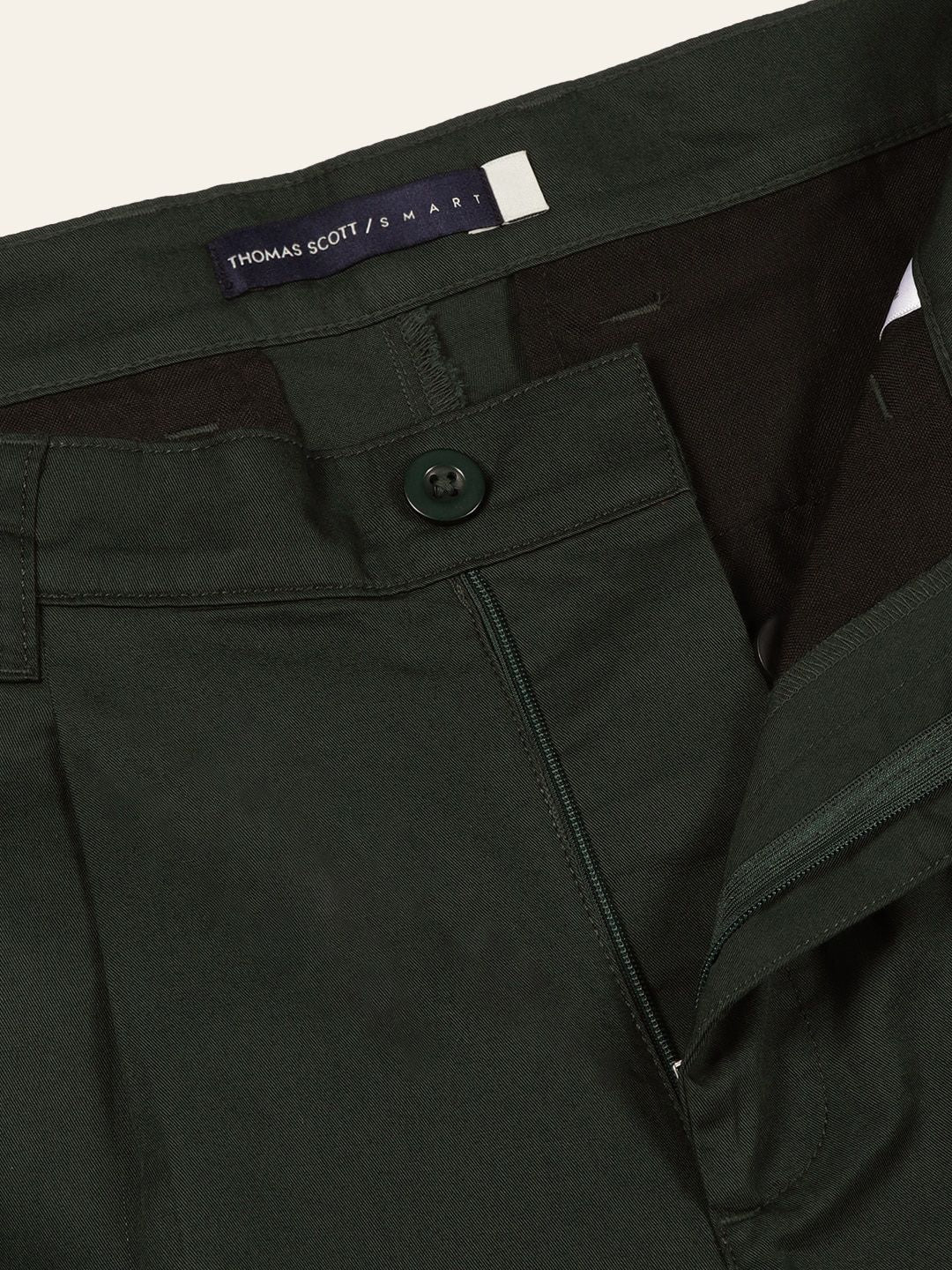 Thomas Scott Men Mid-Rise Pure Cotton Chino Shorts