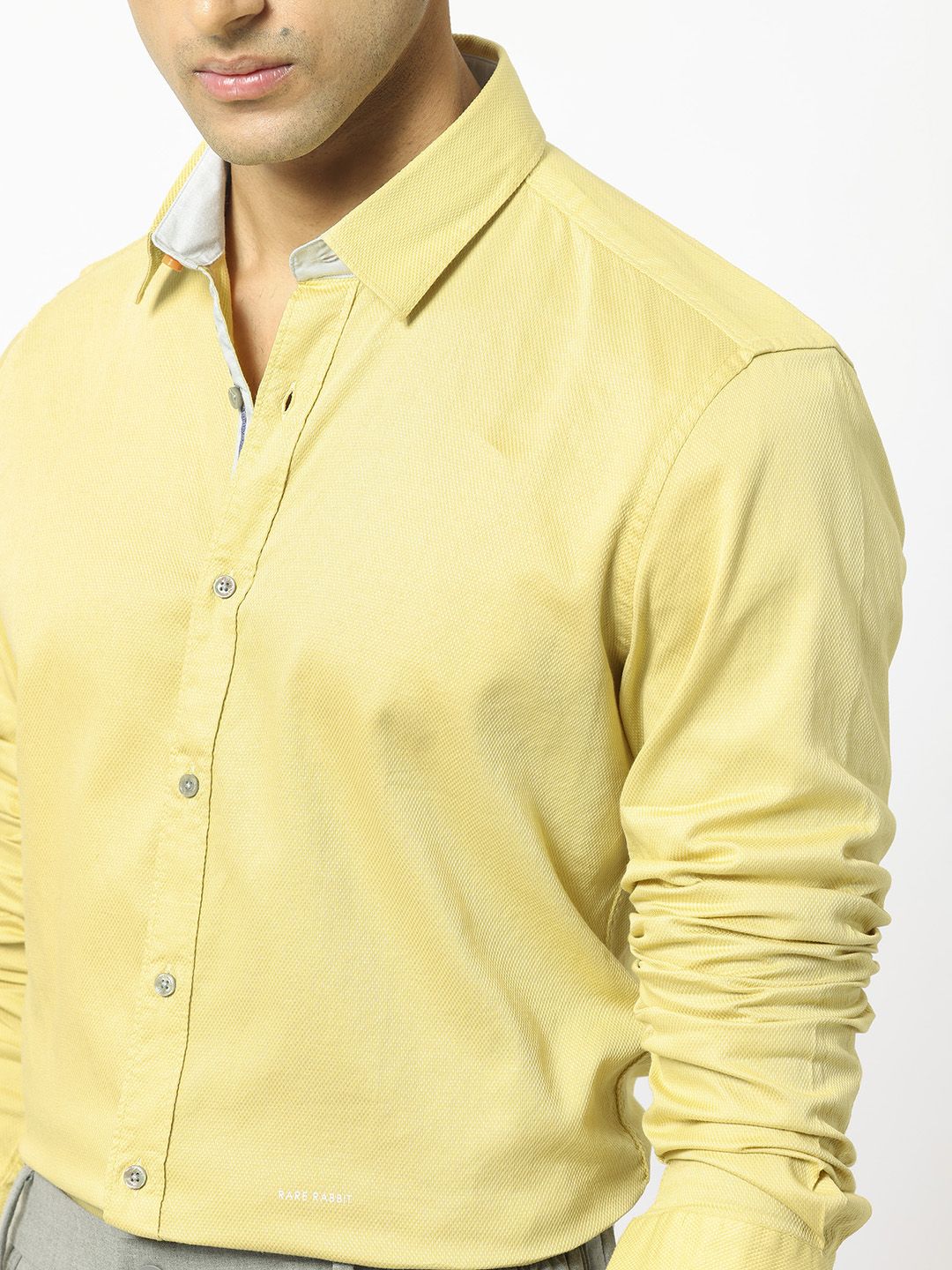 RARE RABBIT Men Monds Slim Fit Cotton Shirt