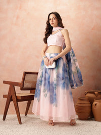 all about you Printed Ready to Wear Lehenga Set With Dupatta