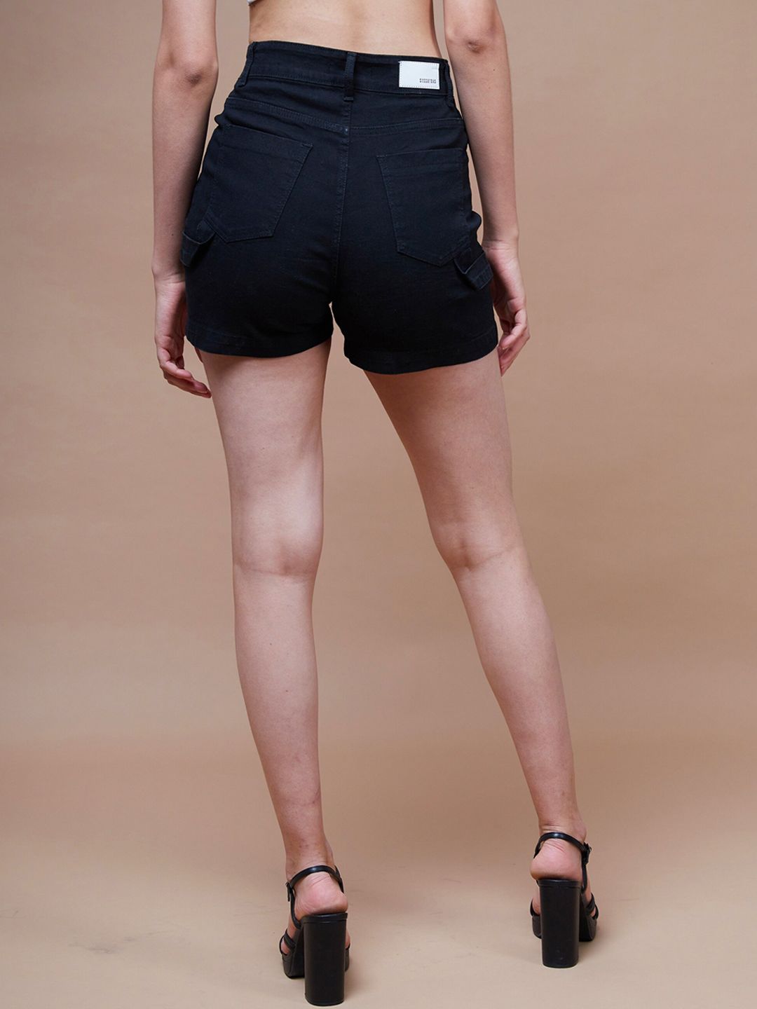 SASSAFRAS BASICS Women Mid-Rise Denim Shorts