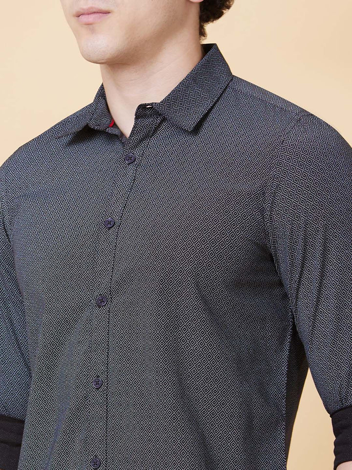 Being Human Pure Cotton Geometric Printed Casual Shirt