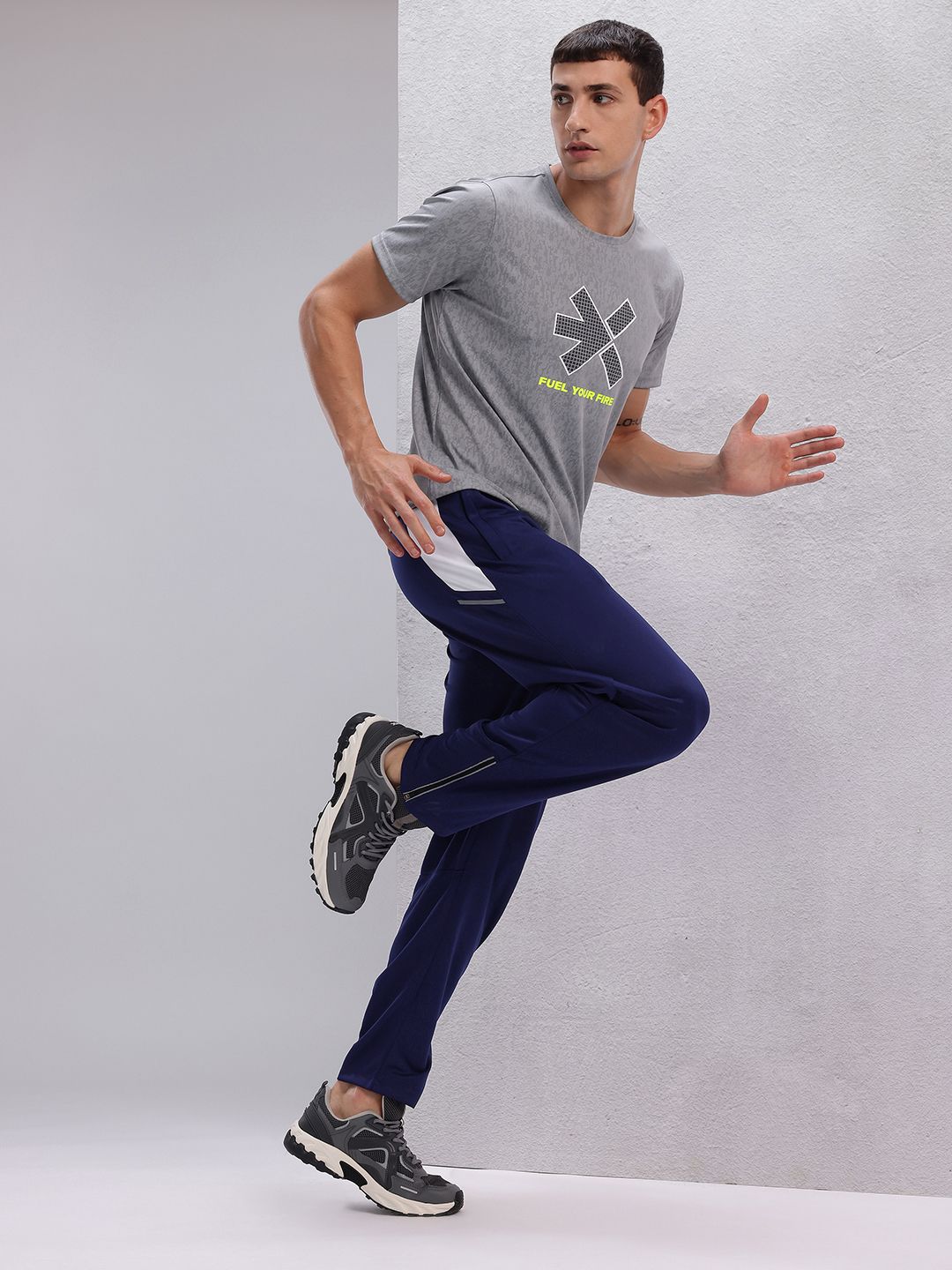 HRX by Hrithik Roshan Men Brand Logo Detail Rapid-Dry Running Track Pants