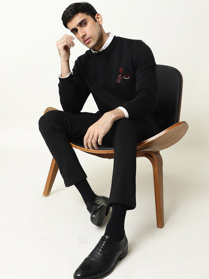 RARE RABBIT Men Camisa Slim Fit Solid Sweatshirt