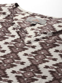 Anouk Ethnic Motifs Print Pure Cotton Short Kurta