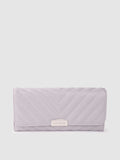 Lino Perros Women Geometric Textured Envelope Wallet with Quilted Detail