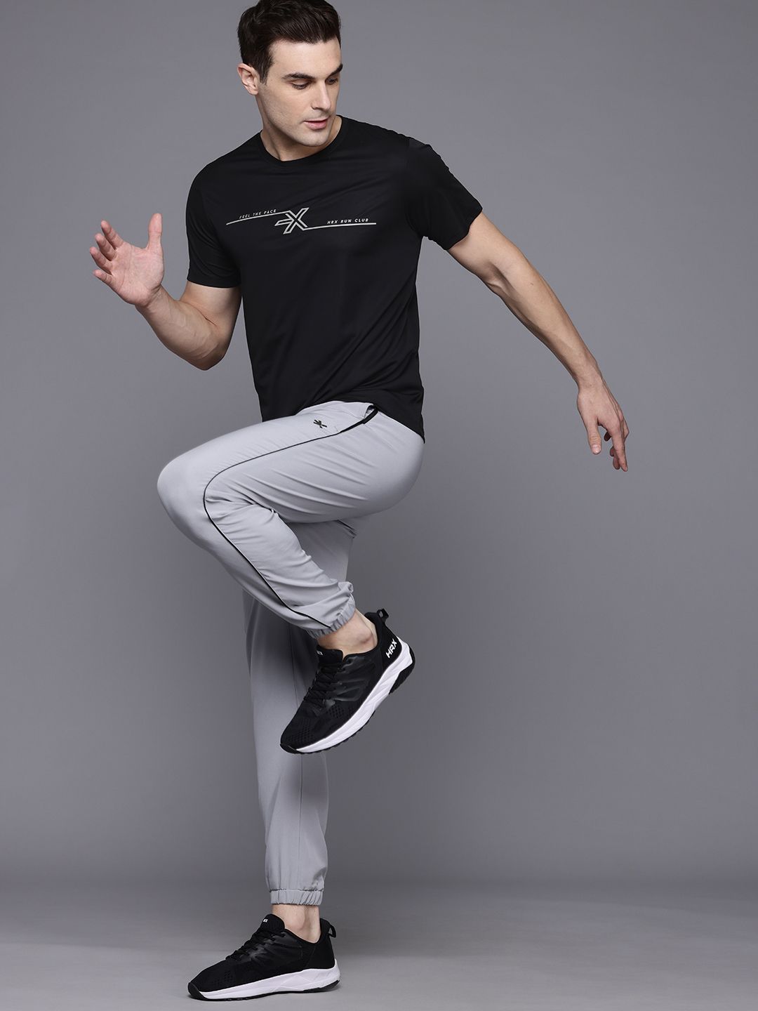 HRX by Hrithik Roshan Men Typography Printed Running Ultralite T-shirt