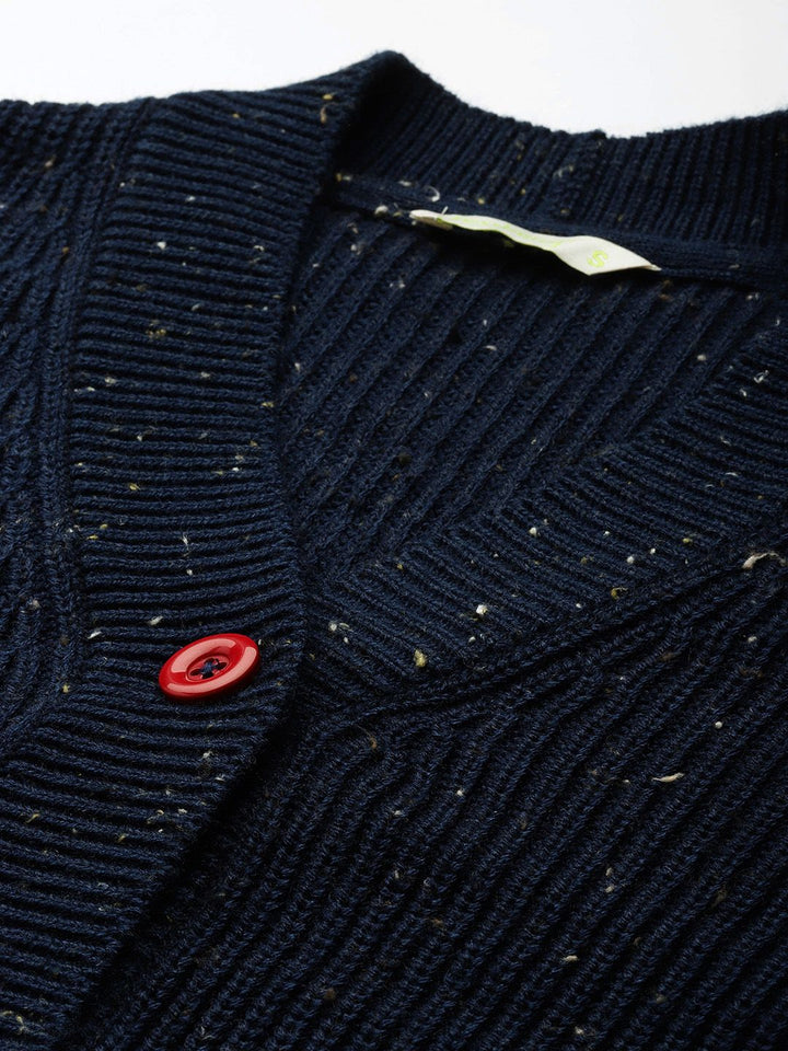 DressBerry V-Neck Ribbed Cardigan