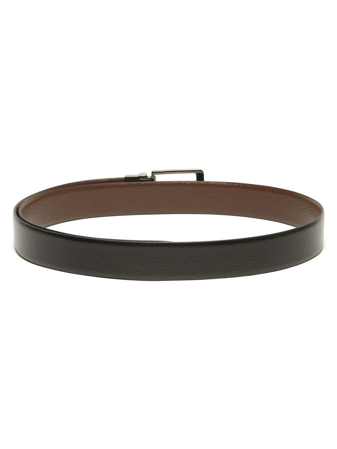 Teakwood Leathers Men Textured Leather Reversible Formal Belt