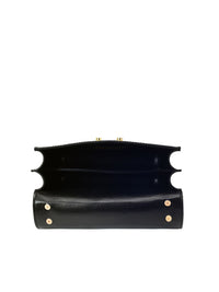 Lino Perros Croc Textured Structured Shoulder Bag