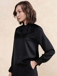 RAREISM Women Solid High Neck Top