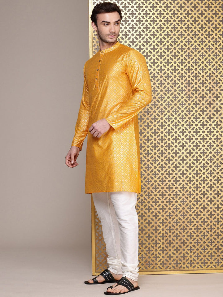 House of Pataudi Geometric Printed Jashn Kurta