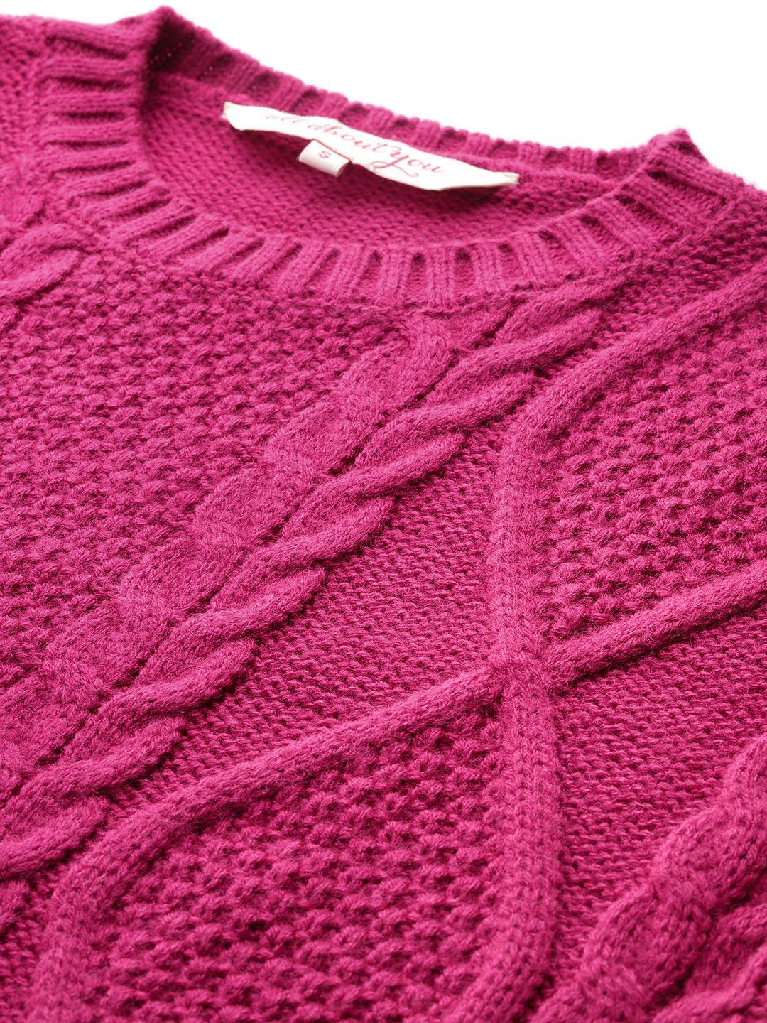 all about you Open-Knit Acrylic Pullover