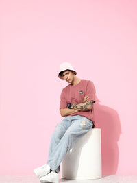 Difference of Opinion Graphic Printed Oversized T-shirt