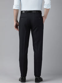 Park Avenue Men Navy Blue Trousers