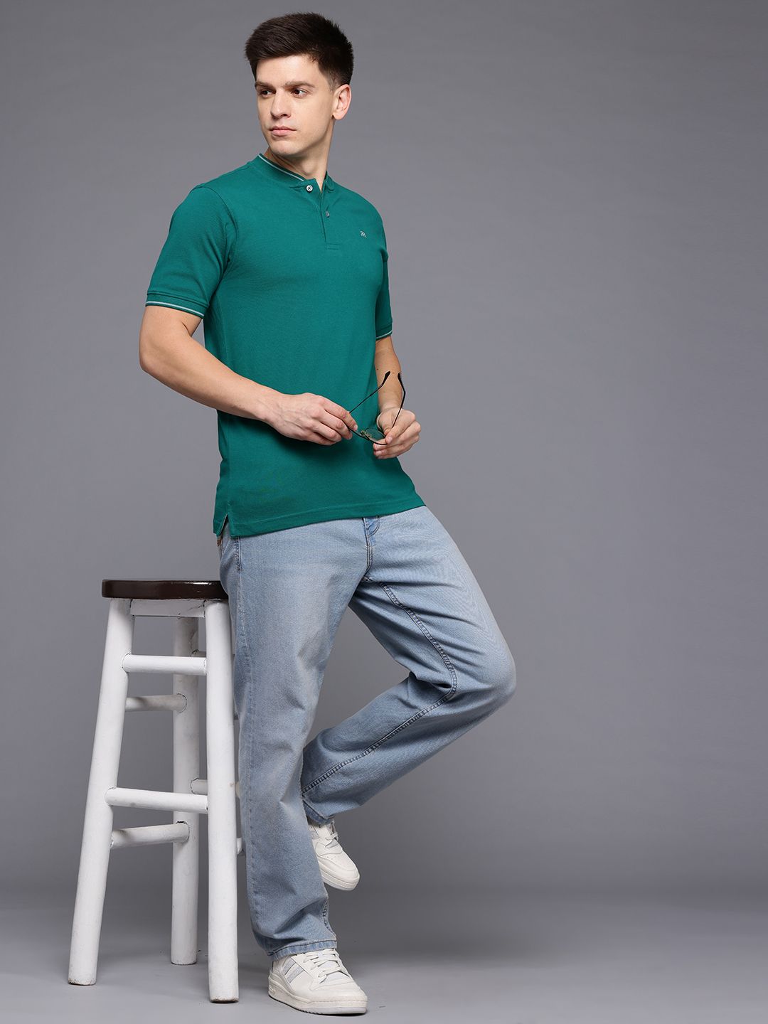 Raymond Henley Neck Pure Cotton Modern Fit T-shirt