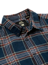 THE BEAR HOUSE Slim Fit Tartan Checks Pure Cotton Casual Shirt