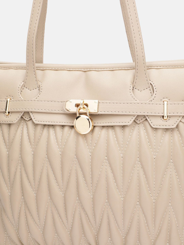 DressBerry Structured Quilted Shoulder Bag