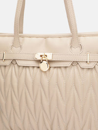 DressBerry Structured Quilted Shoulder Bag