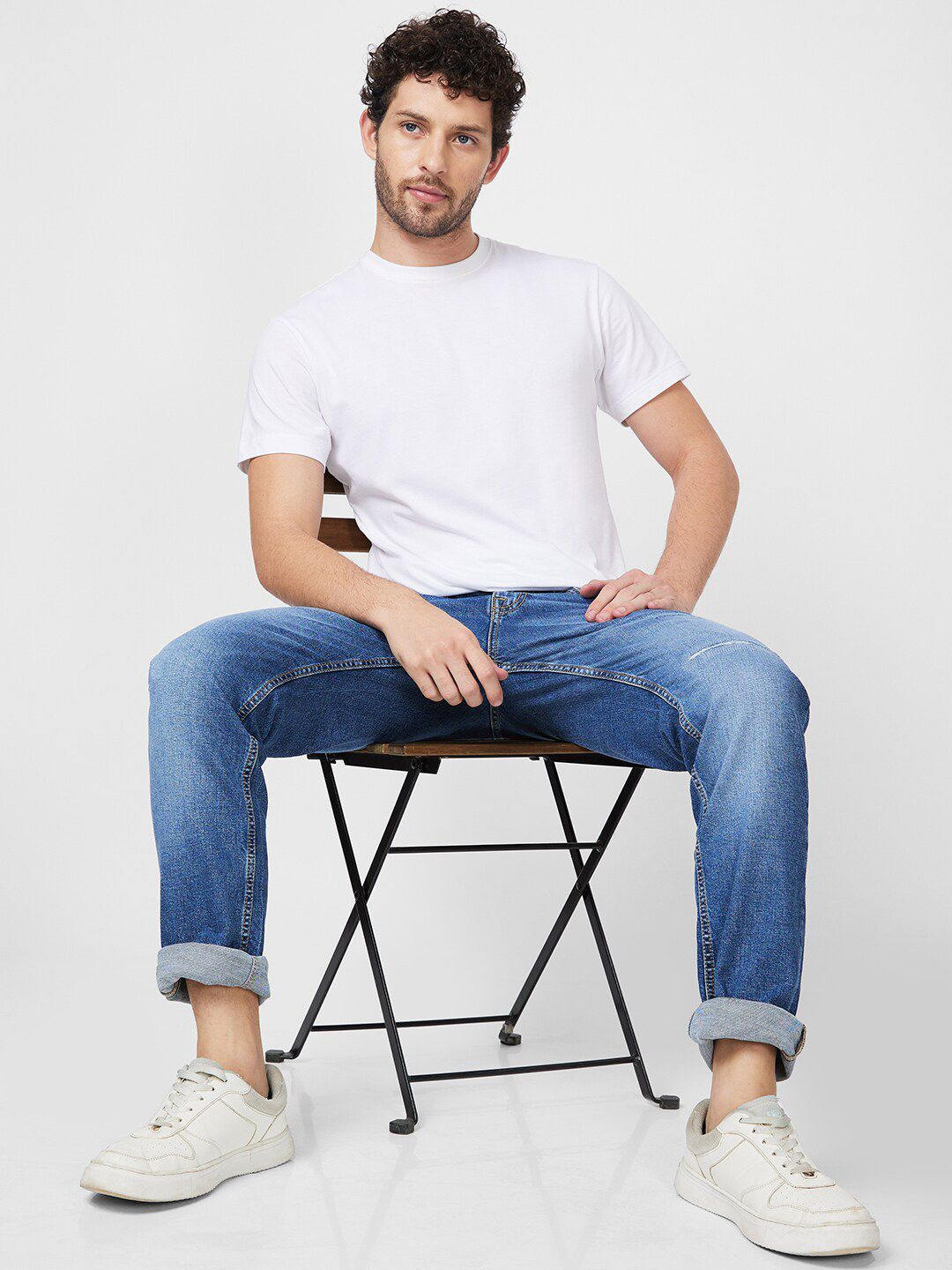 SPYKAR Men Low-Rise Heavy Fade Low Distress Cotton Jeans
