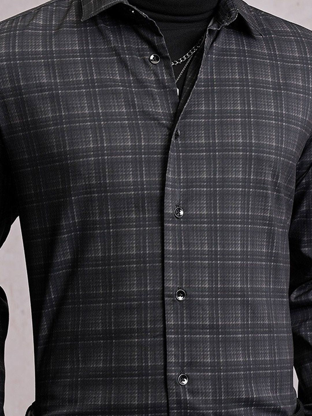 LOCOMOTIVE Luxe Satin Checked Shirt