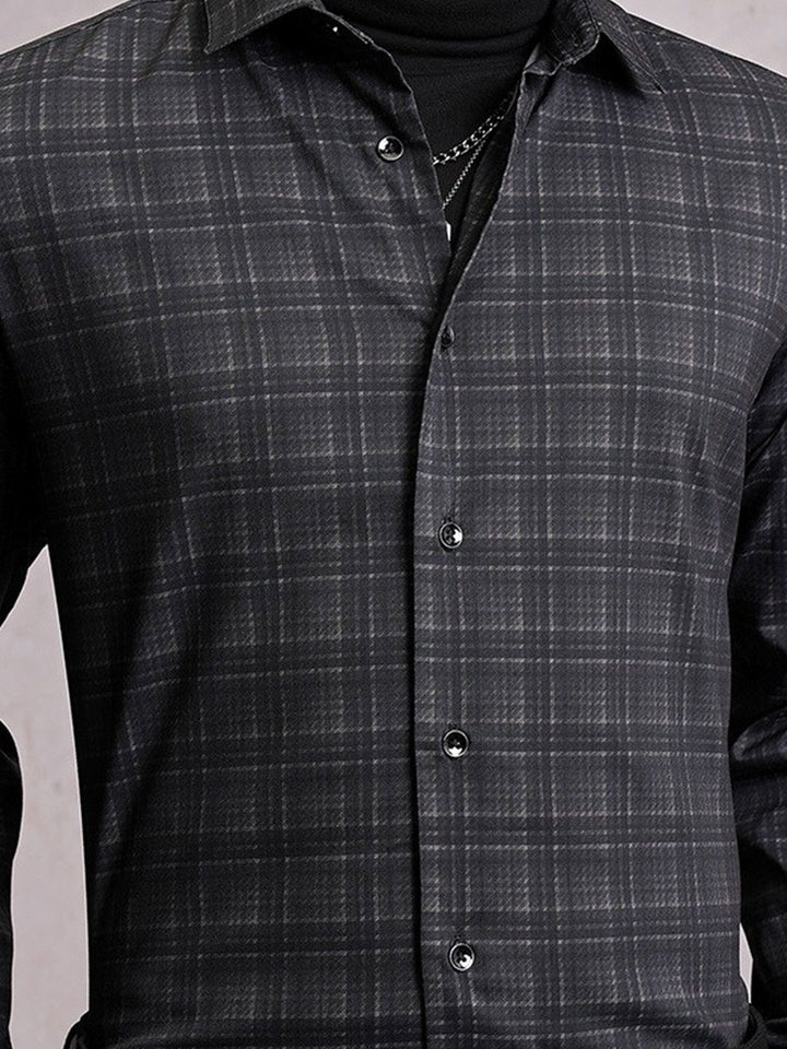 LOCOMOTIVE Luxe Satin Checked Shirt