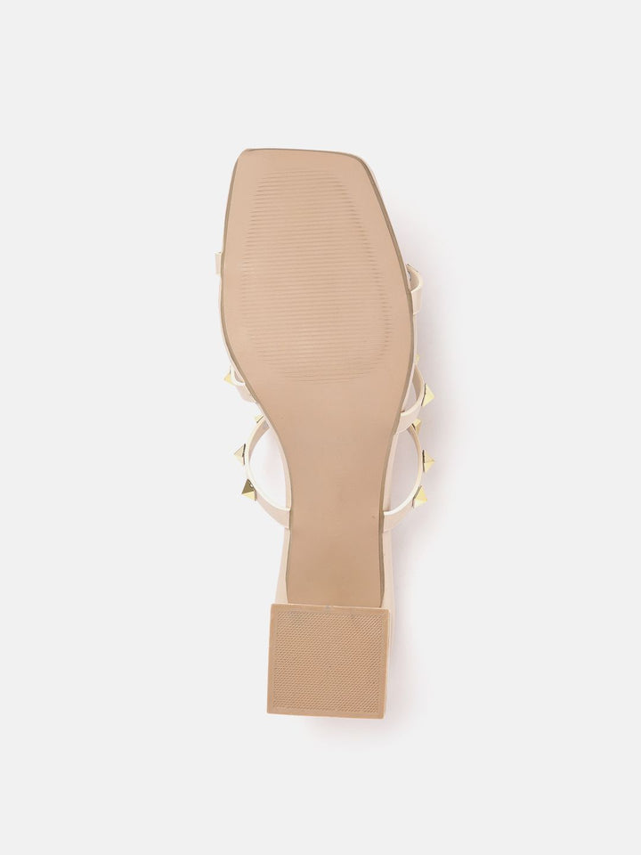 Lino Perros Studded Block Heel