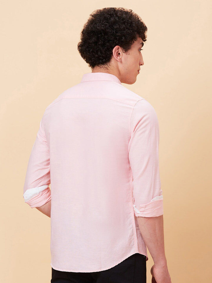 Being Human Button-Down Collar Slim Fit Cotton Casual Shirt