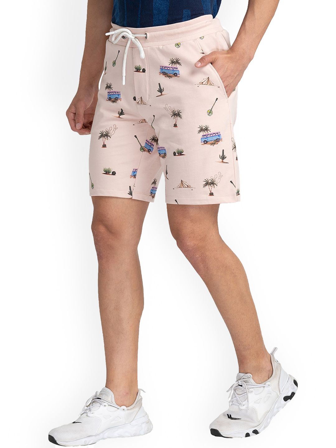 Being Human Men Conversational Printed Cotton Regular Shorts