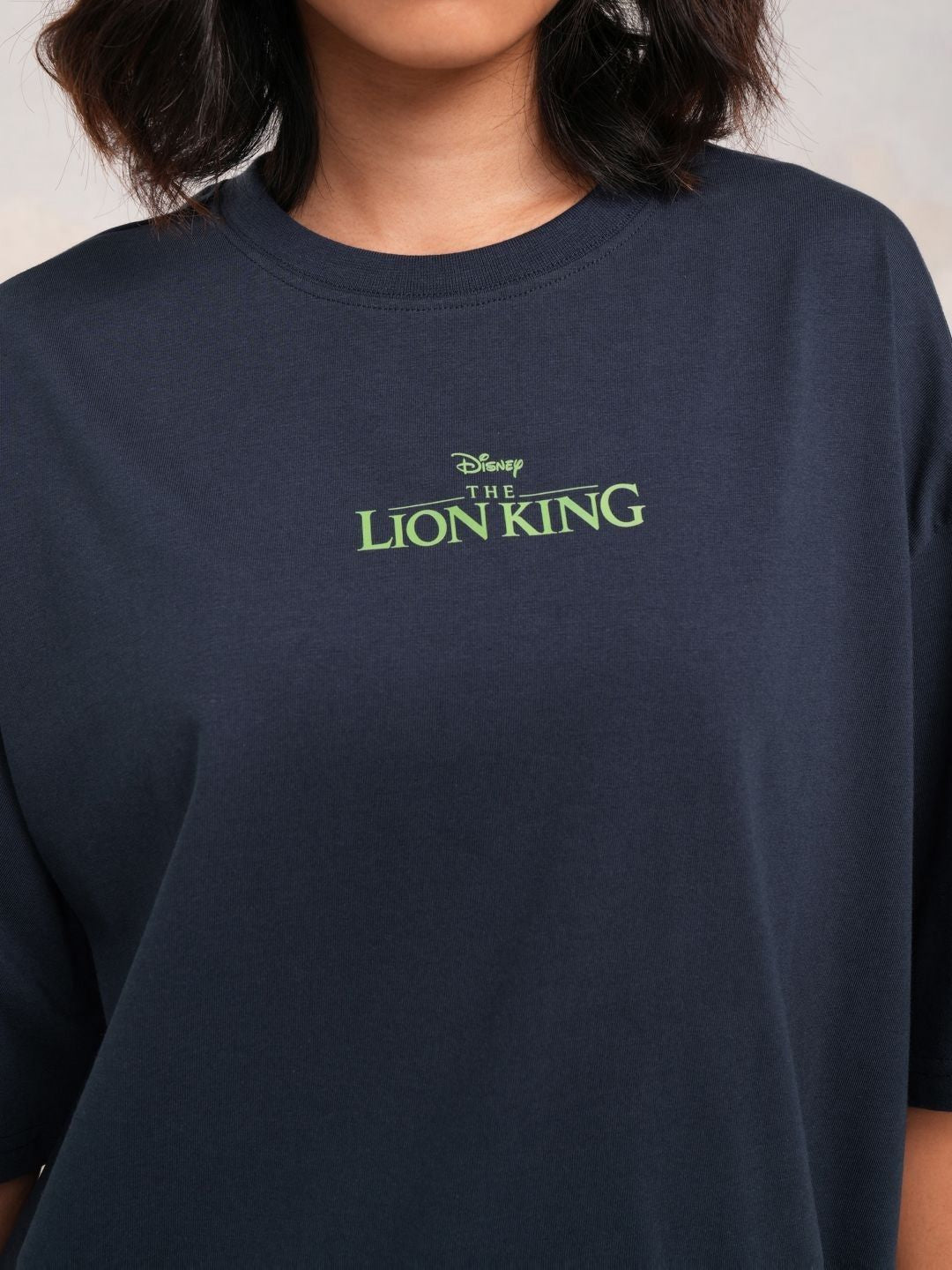 Tokyo Talkies Women Lion King Printed Oversized Tshirt