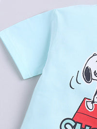 Happy Faces Boys Snoopy Print Pure Cotton T-shirt