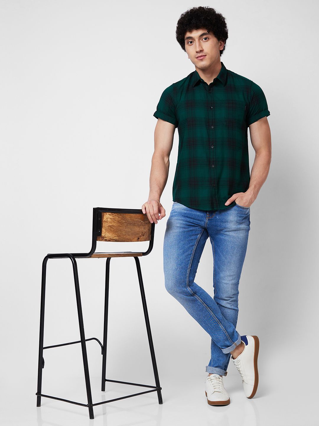 SPYKAR Tartan Checked Casual Shirt